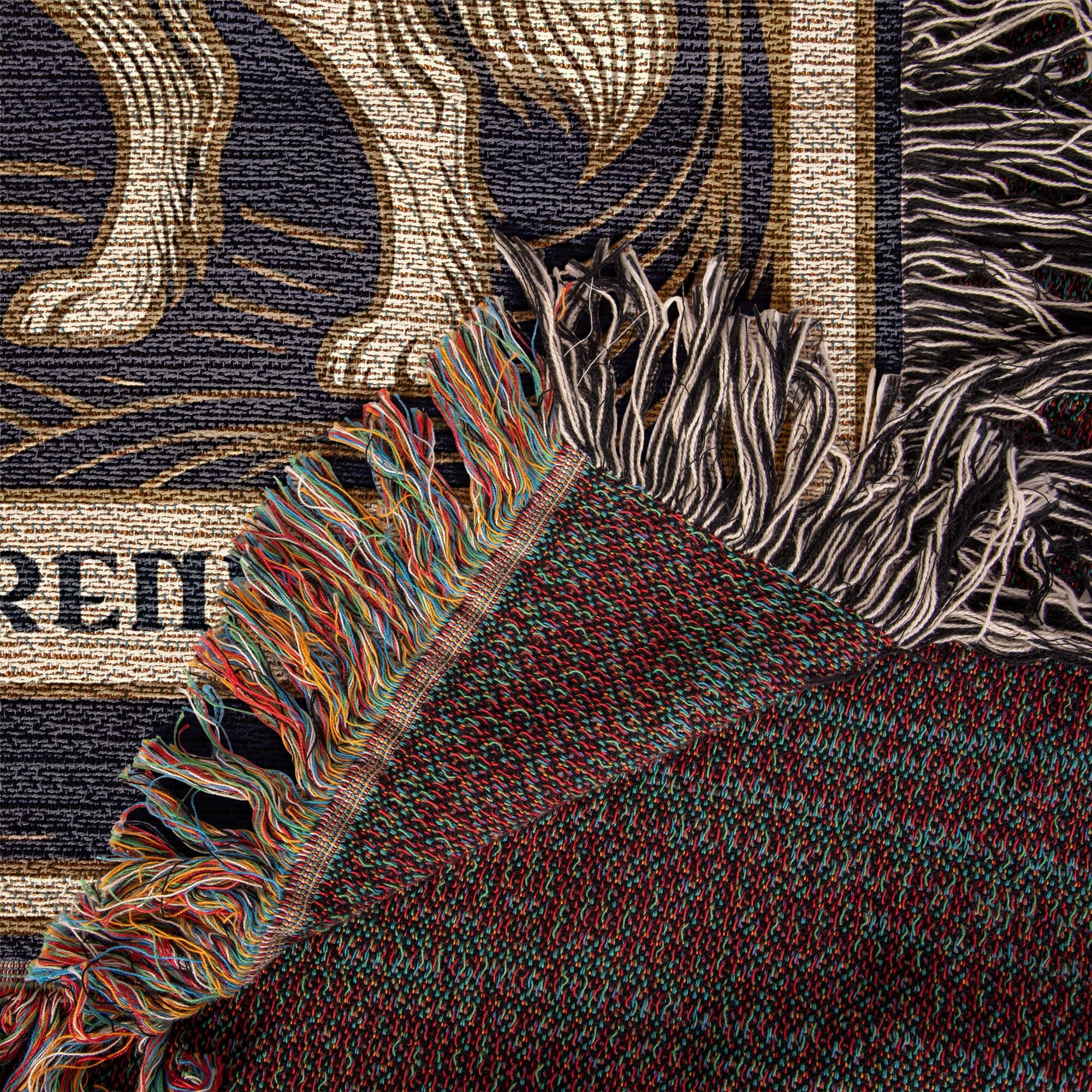 🐾 Woven Blanket Tarot Card - Great Pyrenees Celestial