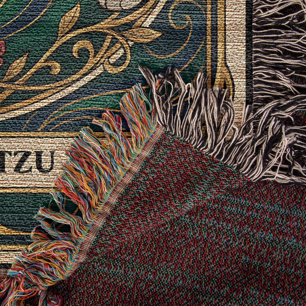 🐾 Woven Blanket Tarot Card - Shih Tzu