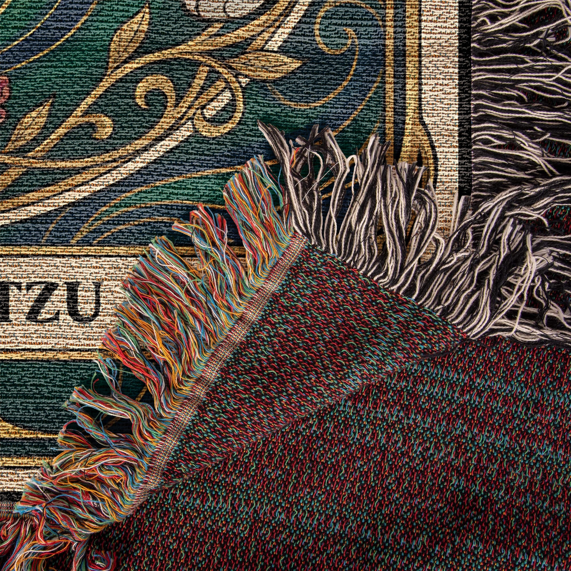 🐾 Woven Blanket Tarot Card - Shih Tzu