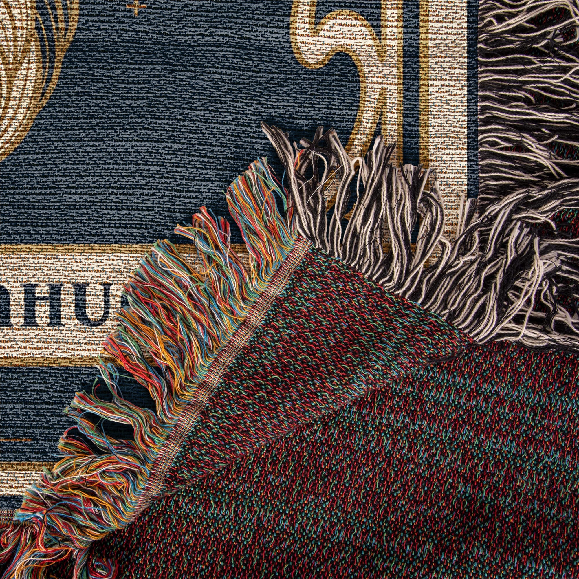 🐾 Woven Blanket Tarot Card - Chihuahua Celestial