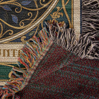 🐾 Woven Blanket Tarot Card - Bernese Mountain Dog - Stained Glass