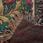 🐾 Woven Blanket Tarot Card - Golden Doodle Lillies