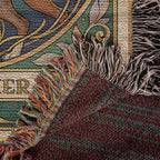 🐾 Woven Blanket Tarot Card - Boxer Jumping