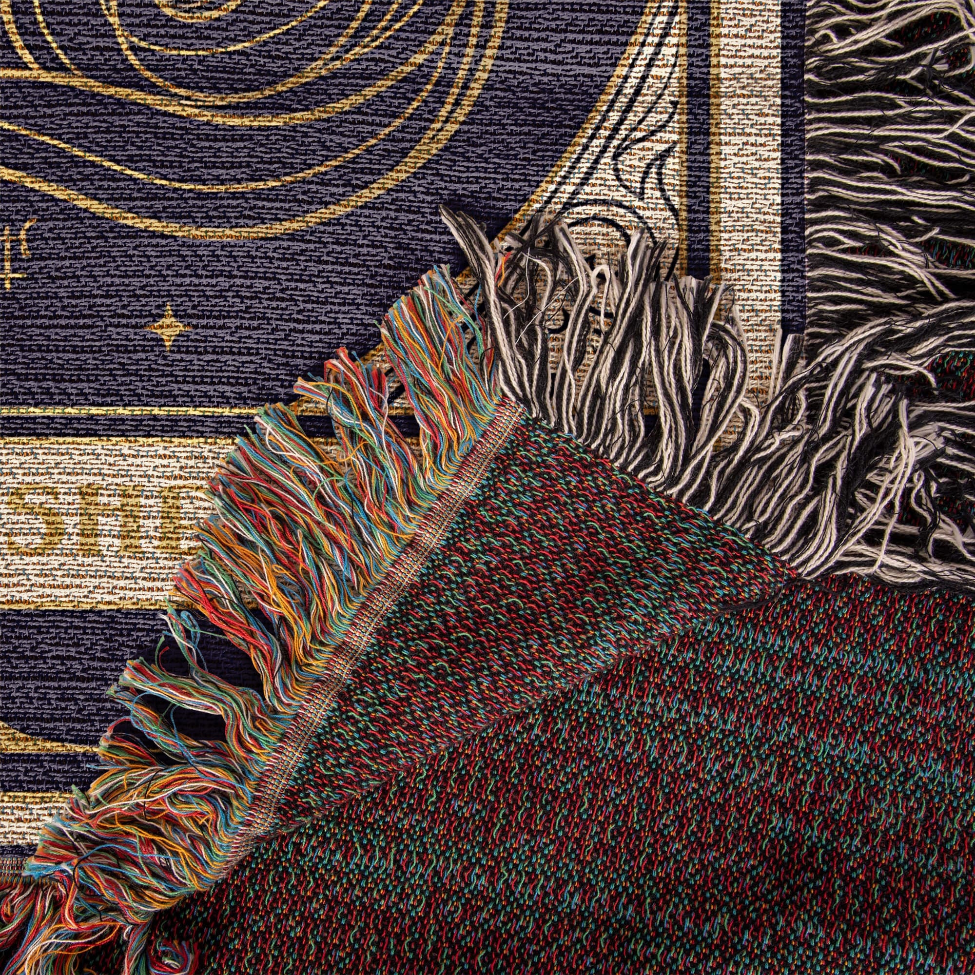 🐾 Woven Blanket Tarot Card - Australian Shepard Profile