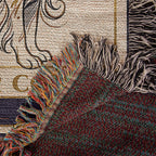 🐾 Woven Blanket Tarot Card - Border Collie Celestial