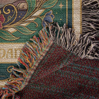 🐾 Woven Blanket Tarot Card - Great Dane Stained Glass