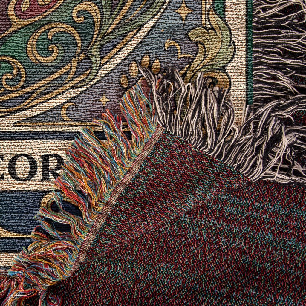 🐾 Woven Blanket Tarot Card- Cane Corso Flowers