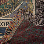 🐾 Woven Blanket Tarot Card- Cane Corso Flowers