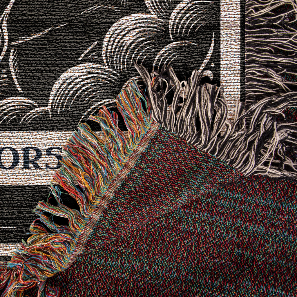 🐾 Woven Blanket Tarot Card - Cane Corso Black and White