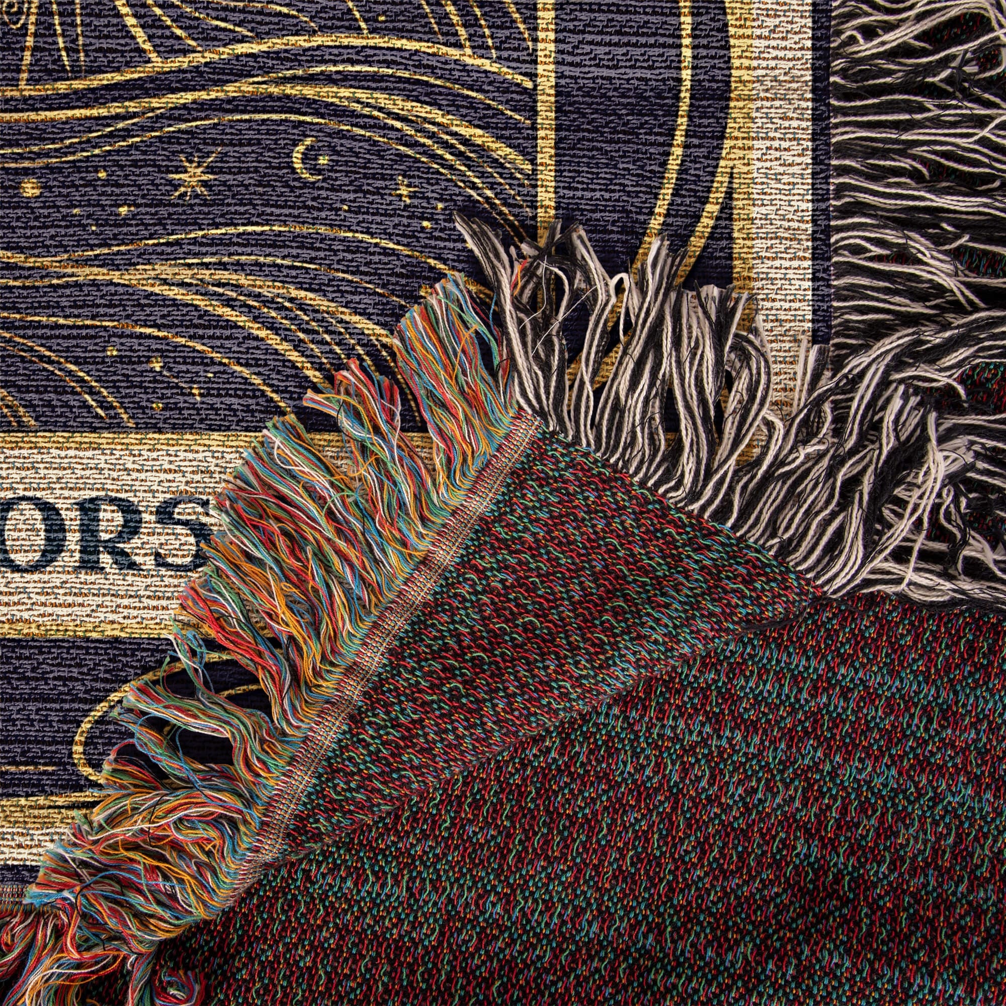 🐾 Woven Blanket Tarot Card - Cane Corso Celestial