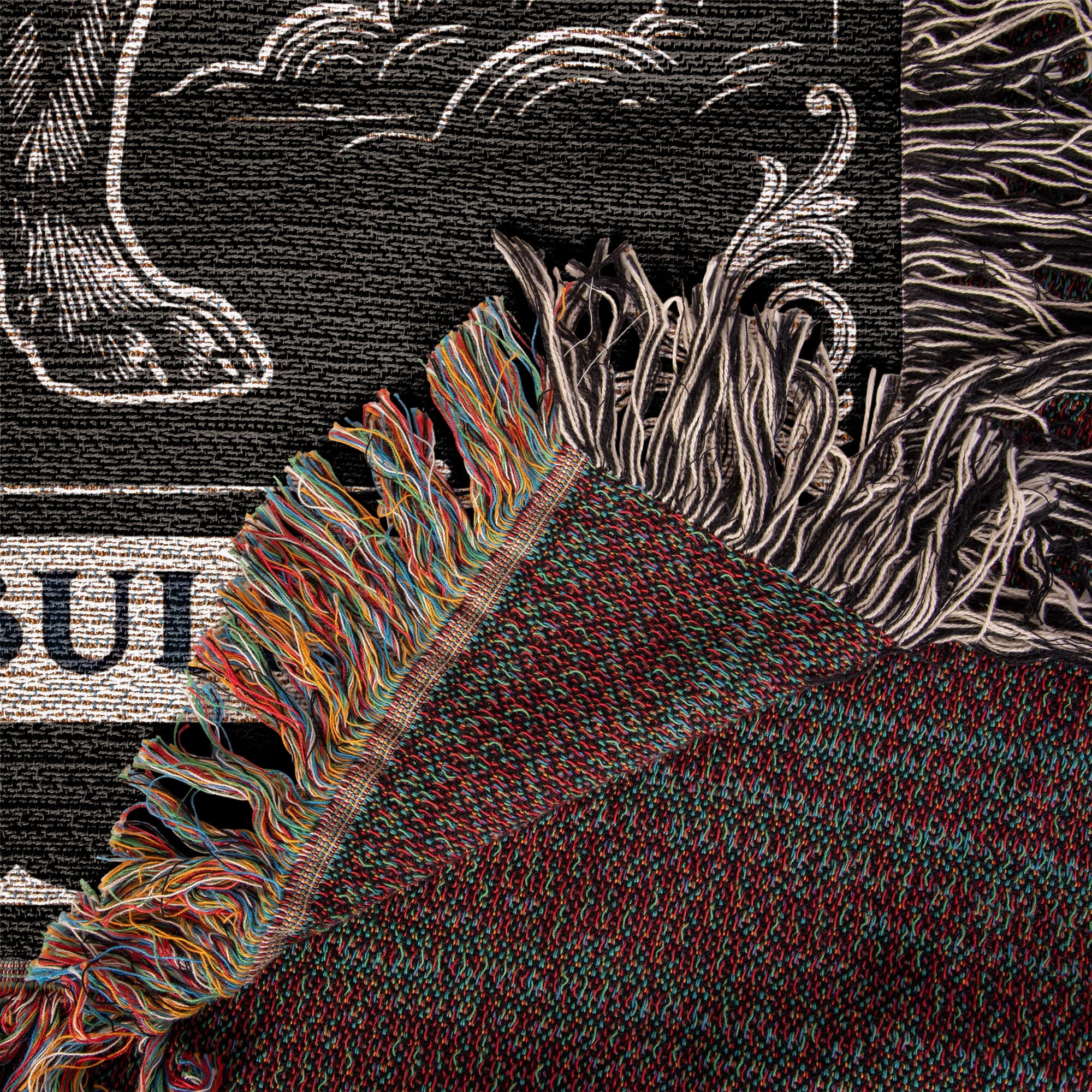 🐾 Woven Blankets Tarot Card - French Bulldog Crescent Moon