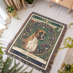 🐾 Woven Blanket Tarot Card - Boxer Portrait