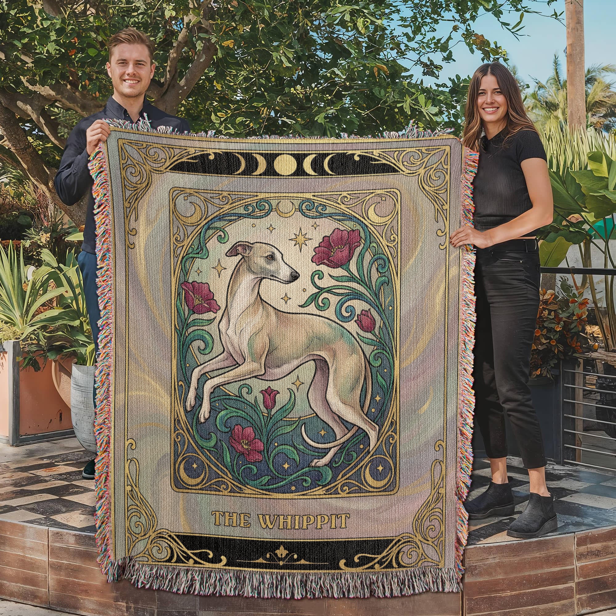 🐾 Woven Blanket Tarot card - Whippit Marble