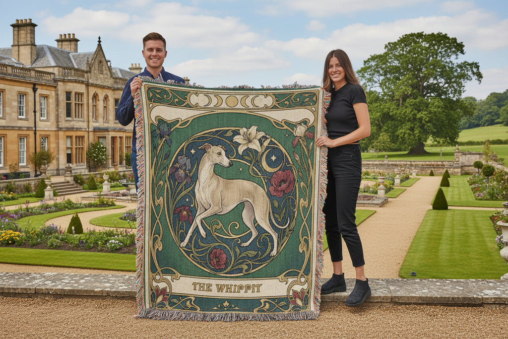 🐾 Woven Blanket Tarot Card - Whippit stained glass ediiton