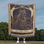 🐾 Woven Blanket Tarot Card - Cane Corso Celestial