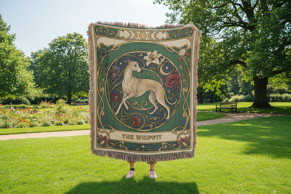 🐾 Woven Blanket Tarot Card - Whippit stained glass ediiton