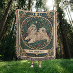 🐾 Woven Blanket Tarot Card - Shih Tzu