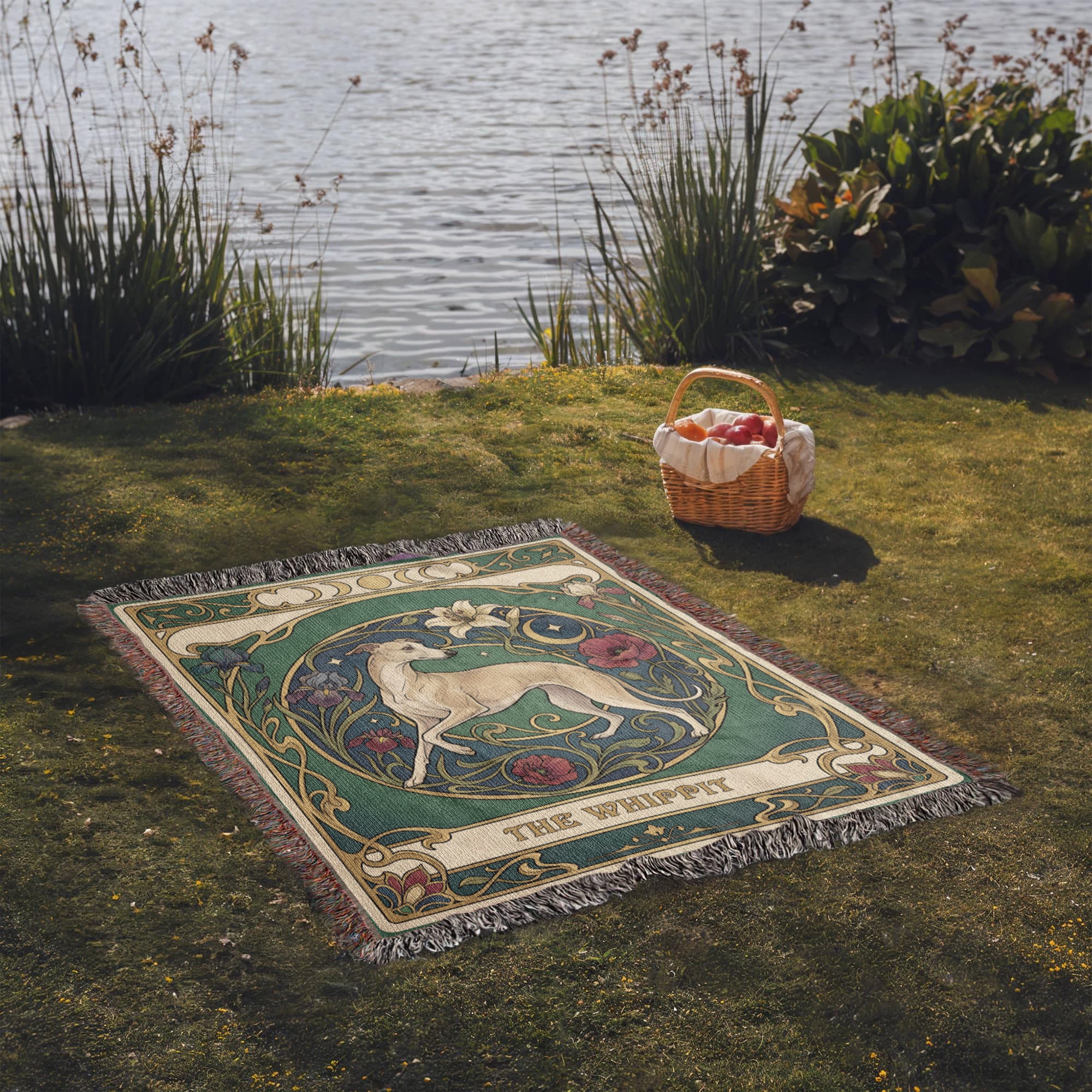 🐾 Woven Blanket Tarot Card - Whippit stained glass ediiton