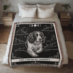 🐾 Woven Blanket Tarot Card - French Spaniel