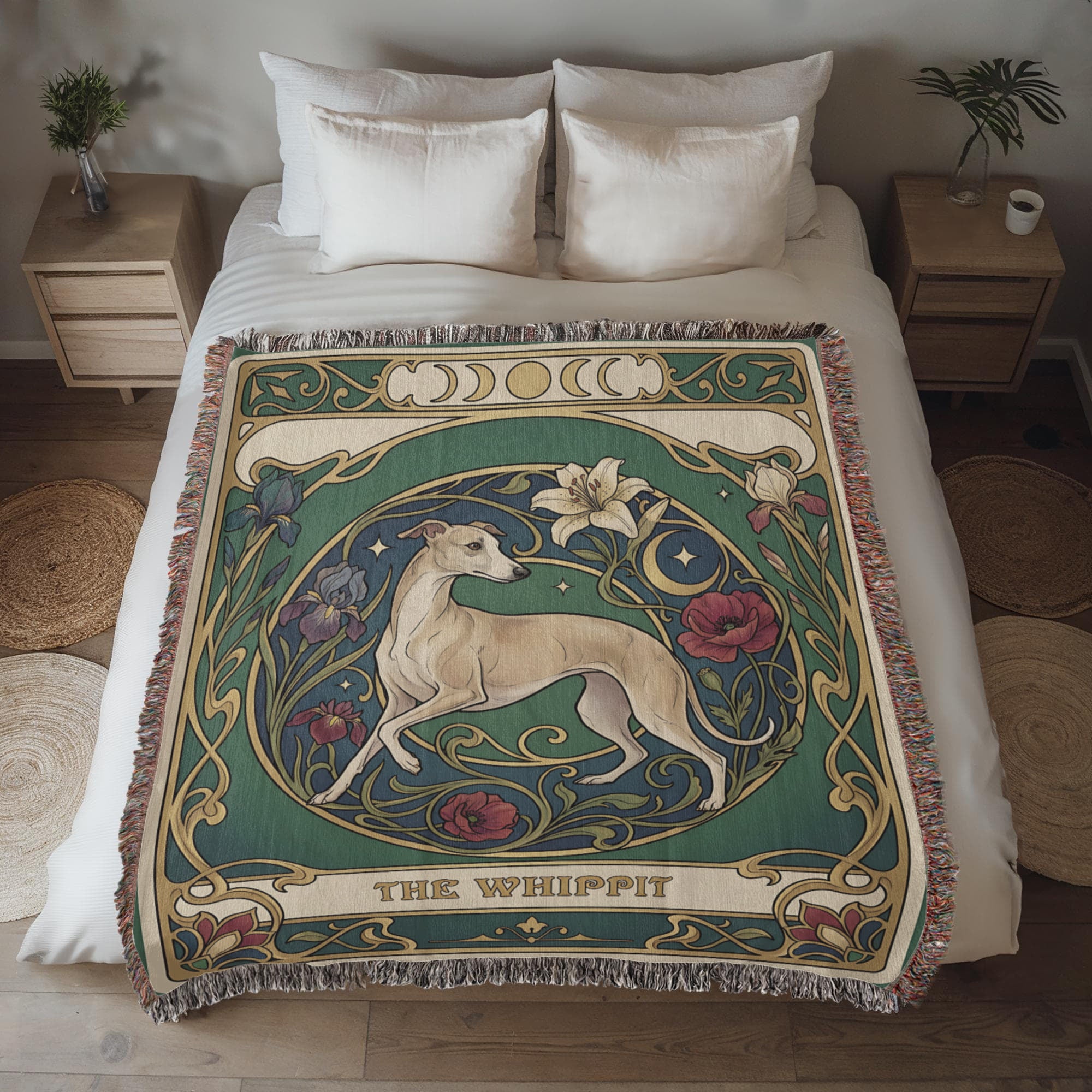 🐾 Woven Blanket Tarot Card - Whippit stained glass ediiton