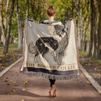 🐾 Woven Blanket Tarot Card - Border Collie Celestial