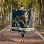 🐾 Woven Blanket Tarot Card - Bernese Mountain Dog Celestial