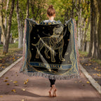 🐾 Woven blanket tarot card - Pitbull Celestial