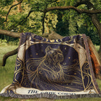 🐾 Woven Blanket Tarot Card - Cane Corso Celestial