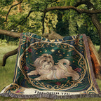 🐾 Woven Blanket Tarot Card - Shih Tzu