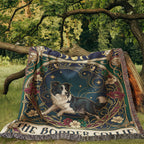 🐾 Woven Blanket Tarot Card - Border Collie