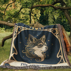 🐾 Woven Blanket Tarot Card - Chihuahua Celestial