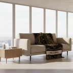 🐾 Woven Blanket Tarot Card - Pitbull Celestial Head Shot