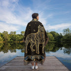 🐾 Woven blanket tarot card - Pitbull Celestial