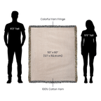 Pitbull Stained Glass Art Nouveau Tarot Woven Blanket - Heirloom Cotton Throw