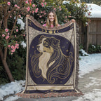 🐾 Woven Blanket Tarot Card - Australian Shepard Profile