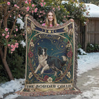 🐾 Woven Blanket Tarot Card - Border Collie