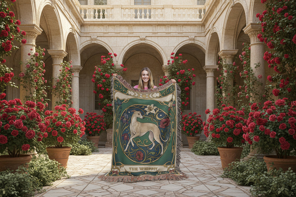 🐾 Woven Blanket Tarot Card - Whippit stained glass ediiton