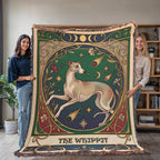 🐾 Woven Blanket Tarot Card - Whippit with astroids