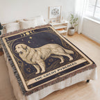 🐾 Woven Blanket Tarot Card - Great Pyrenees Celestial