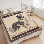 🐾 Woven Blanket Tarot Card - Border Collie Celestial
