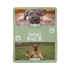 🐾  "The Dog Pack" Personalized Photo Collage - sherpa blanket