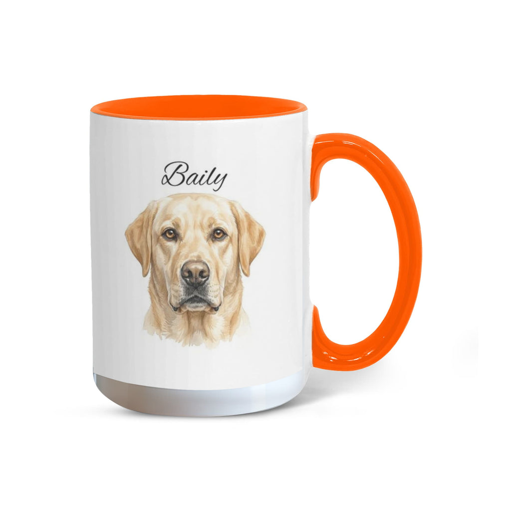 "Loved by a Labrador Retriever" Water Color Pet Portrait Coffee Mug