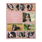 "Snuggle This Blanket and Think of Me" - Pet Memorial Fleece Blanket