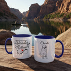 "Proudly Loved by a Labrador Retriever" line drawn Pet Portrait Coffee Mug