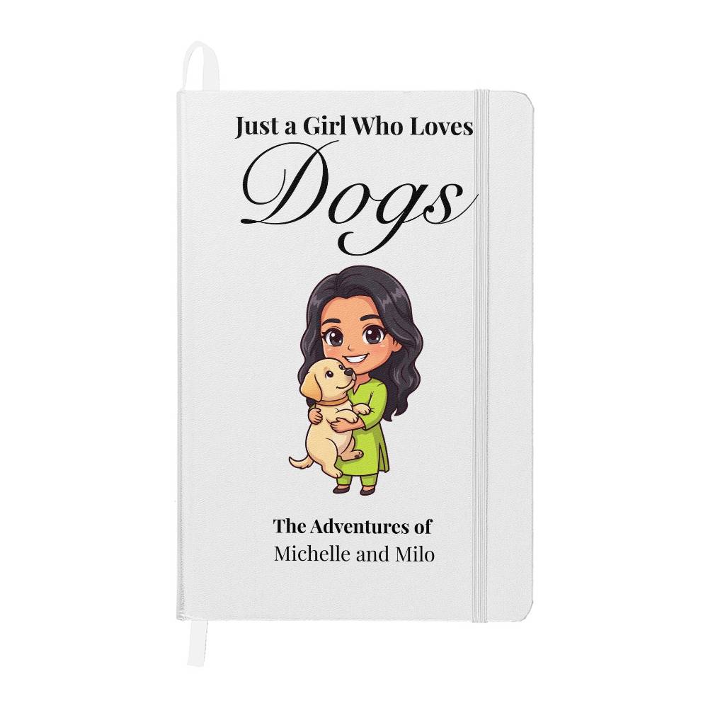 Just a Girl Who Loves Dogs Journal – Hard Cover Dog Lover Notebook
