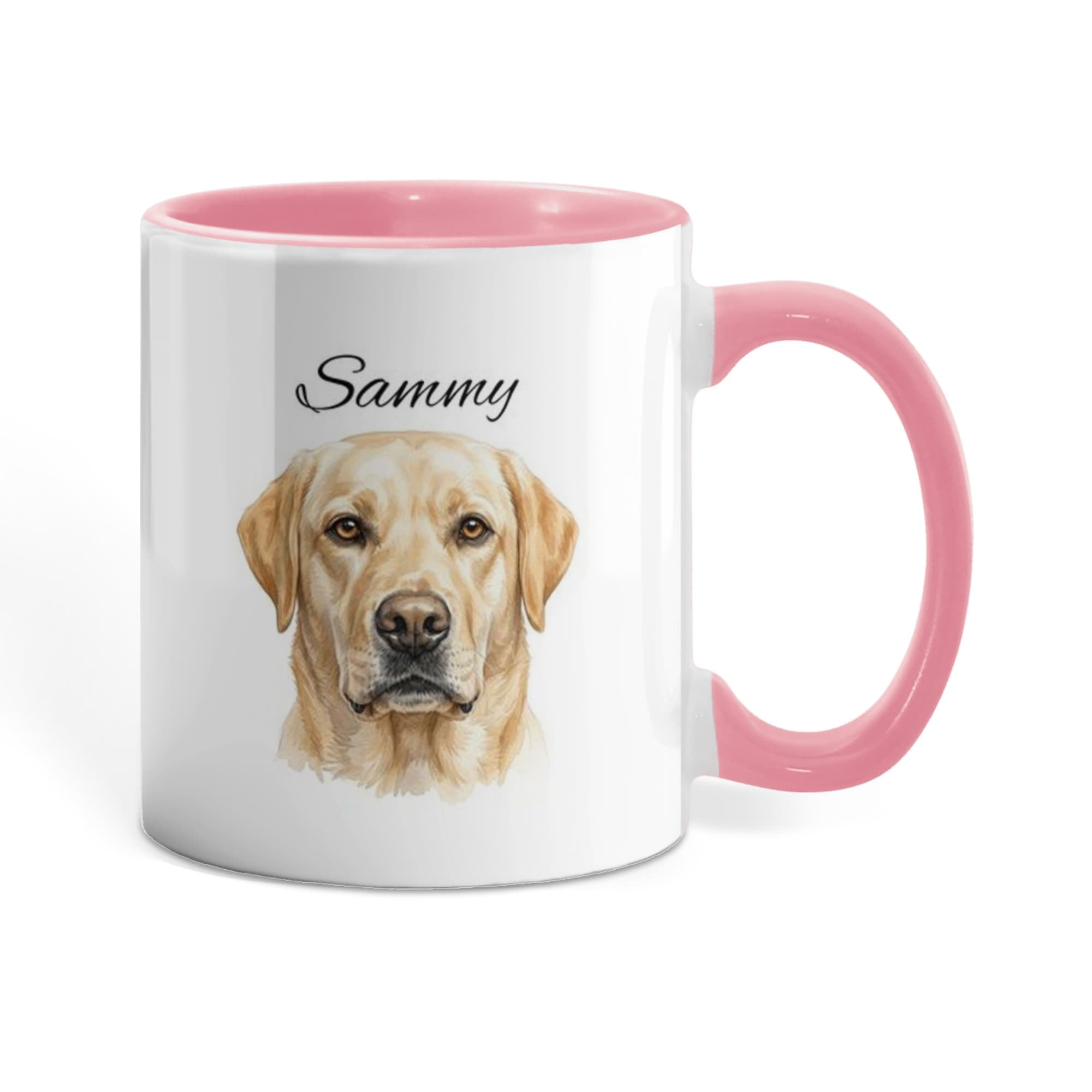 "Loved by a Labrador Retriever" Water Color Pet Portrait Coffee Mug