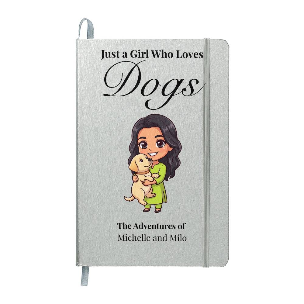 Just a Girl Who Loves Dogs Journal – Hard Cover Dog Lover Notebook