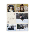 🐾  Personalized Photo Collage Blanket five photos - sherpa blanket