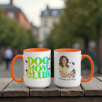 Retro Dog Mom Club Coffee Mug – Mom & Dog Illustration