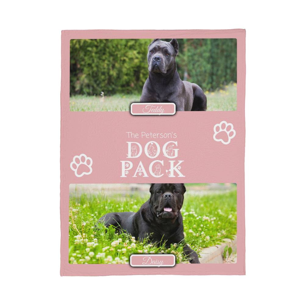 🐾 Dog Pack Fleece Blanket — Celebrate Your Whole Canine Family
